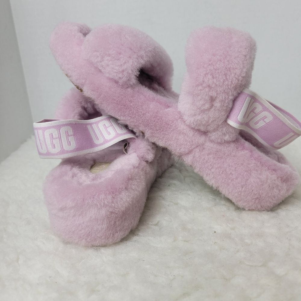 UGG Women's Oh Yeah Womens Sandals Size 7 Purple Slide Slipper 1107953 - Picture 6 of 9